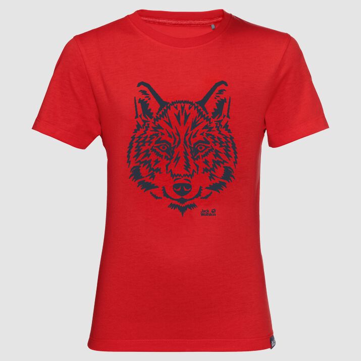 Jack Wolfskin Kids Brand T-shirt Red 349670WJU